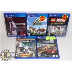 LOT OF FIVE PLAYSTATION 4 PS4 GAMES