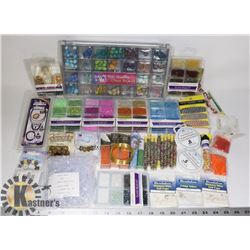 A LOT OF GLASS BEADS AND MORE