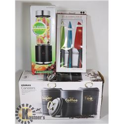 NEW ITEMS 3 PC METAL CANISTER METAL