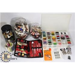 VINTAGE BUTTONS & THREAD