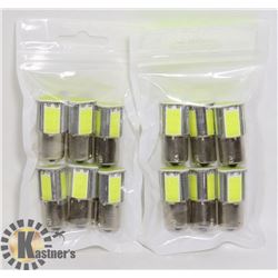LOT OF 12 NEW RV/AUTO LED BULBS - COOL WHITE