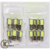 Image 1 : LOT OF 12 NEW RV/AUTO LED BULBS - COOL WHITE