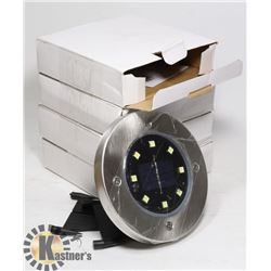 LOT OF 4 NEW LED SOLAR STUDS