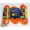 Image 1 : NEW SET OF 3 EXTENSION CORDS