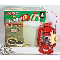 NEW POCKET HOSE STORAGE & LANTERN