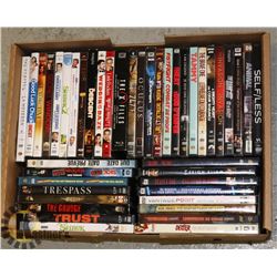 FLAT OF ASSORTED DVDS