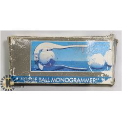 GOLF BALL MONOGRAMMER