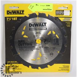 NEW DEWALT 7-1/4" 18 T SAW BLADE