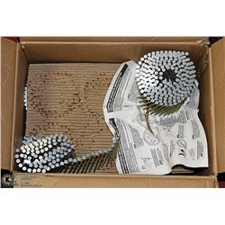 HALF CASE OF BOSTITCH STANLEY COIL NAILS FOR GUN