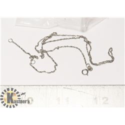 ESTATE 18 K WHITE GOLD CHAIN