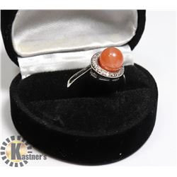 WOMEN NATURAL CARNELIAN AGATE RING