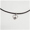 Image 2 : SILVER CZ 18"  NECKLACE