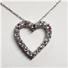 Image 2 : SILVER SIMULATION ALEXANDRITE 20"  NECKLACE