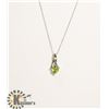 Image 1 : #182-PERIDOT PENDANT & NECKLACE