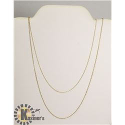 #119-STERLING SILVER.925 NECKLACE 2PCS/ 18"