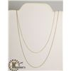 Image 1 : #119-STERLING SILVER.925 NECKLACE 2PCS/ 18"