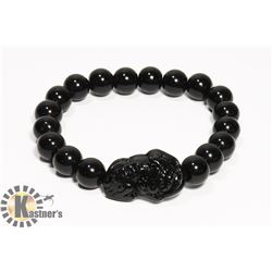 #163-FENG SHUI BLACK OBSIDIAN BRACELET