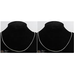 TWO NEW 22" ROPE CHAINS