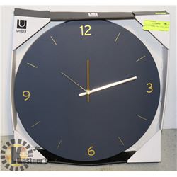 NEW 15" UMBRA WALL CLOCK NAVY