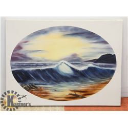 ORIGINAL ARTIST SIGNED PAINTED WAVE PAINTING