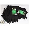 Image 1 : 1 DOZEN BLACK HORIZON FABRIC GLOVES