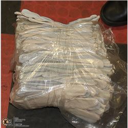 24 PAIRS LEATHER AND CLOTH WORK GLOVES SIZE LARGE