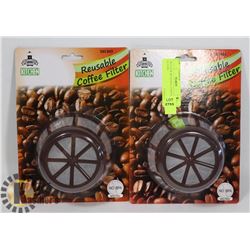 TWO NEW REUSABLE COFFEE FILTERS