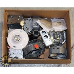BOX OF ELECTRICAL SUPPLIES