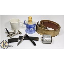 TIMMERBERG + CO STRAIGHT RAZOR WITH 2 STROPS -