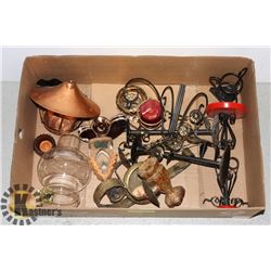 VINTAGE CANDLES AND CANDLE HOLDERS