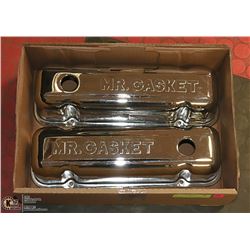 MR. GASKET CHROME V6 VALVE COVERS.