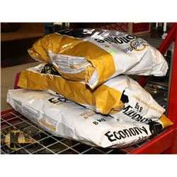 THREE BAGS OF ECONOMY CAT FOOD
