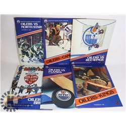 6 1981 EDMONTON OILERS PROGRAMS