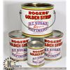 Image 1 : 3 ROGERS GOLDEN SYRUP TINS