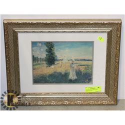 GOLD CARVED ART FRAME. ESTATE