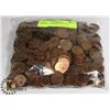 Image 1 : 4LB BAG OF PENNIES. ESTATE