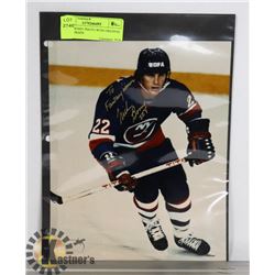 MIKE BOSSY PHOTO WITH ORIGINAL AUTOGRAPH