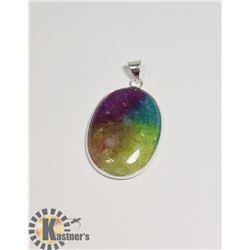 #199-NATURAL SOLAR QUARTZ PENDANT
