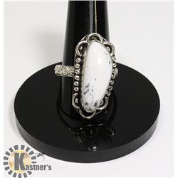 #210-DENDRITIC OPAL RING SIZE 9.5