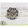 Image 1 : NEW STERLING SILVER .925 AMETHYST RING SIZE 7