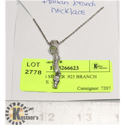 STERLING SILVER .925 BRANCH NECKLACE