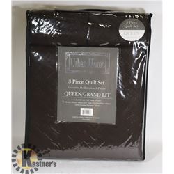 NEW URBAN HOME 3PC QUEEN SIZE QUILT SET