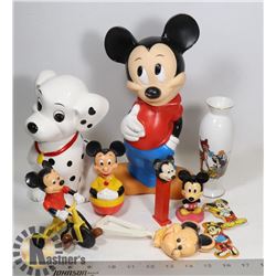 LOT OF MISCELLANEOUS COLLECTIBLE  DISNEY ITEMS: