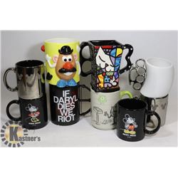 LOT OF MISCELLANEOUS COLLECTIBLE MUGS:  DISNEY