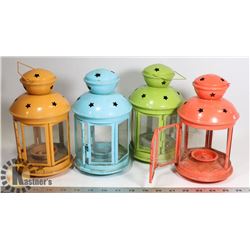 SET OF 4 CANDLE LANTERNS