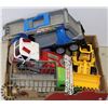 Image 1 : BOX OF KIDS TOY TRUCKS