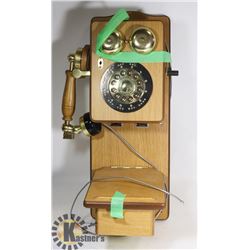 MAGNASONIC WOOD REPLICA TELEPHONE