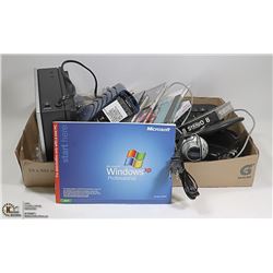 LOT OF ASSORTED COMPUTER ACCESSORIES NEW AND USED