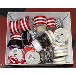 CRAFT RIBBON, MOST UNOPENED WIRED RIBBON,