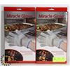Image 1 : LOT OF TWO NEW MIRACLE GLOVE HOT SURFACE